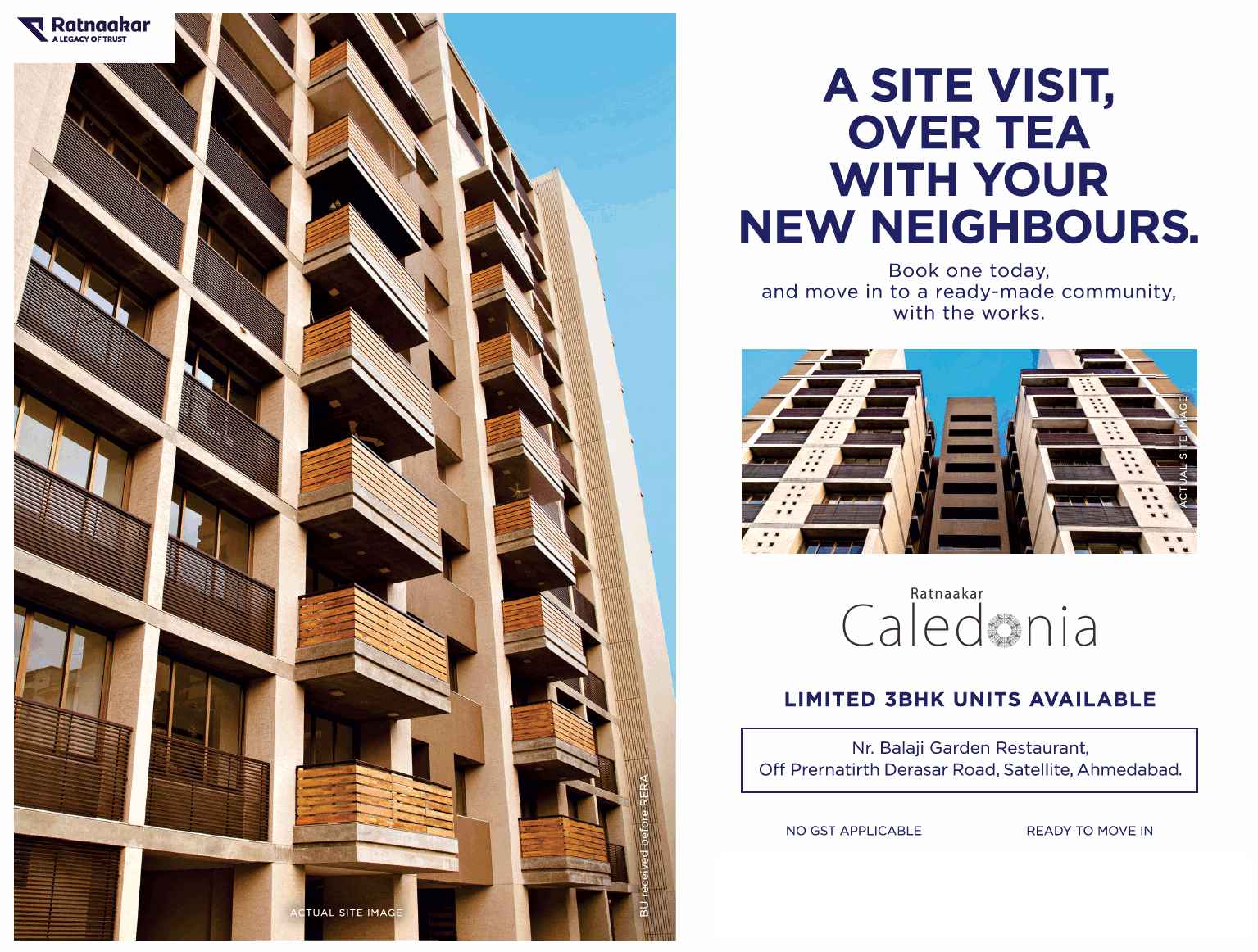 Move into a ready-made community at Nishant Ratnaakar Caledonia in Jodhpur, Ahmedabad Update